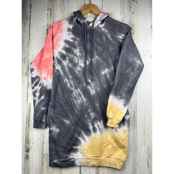 No Comment‎ Tie-Dye Hoodie Dress- Size Medium - Picture 2 of 14